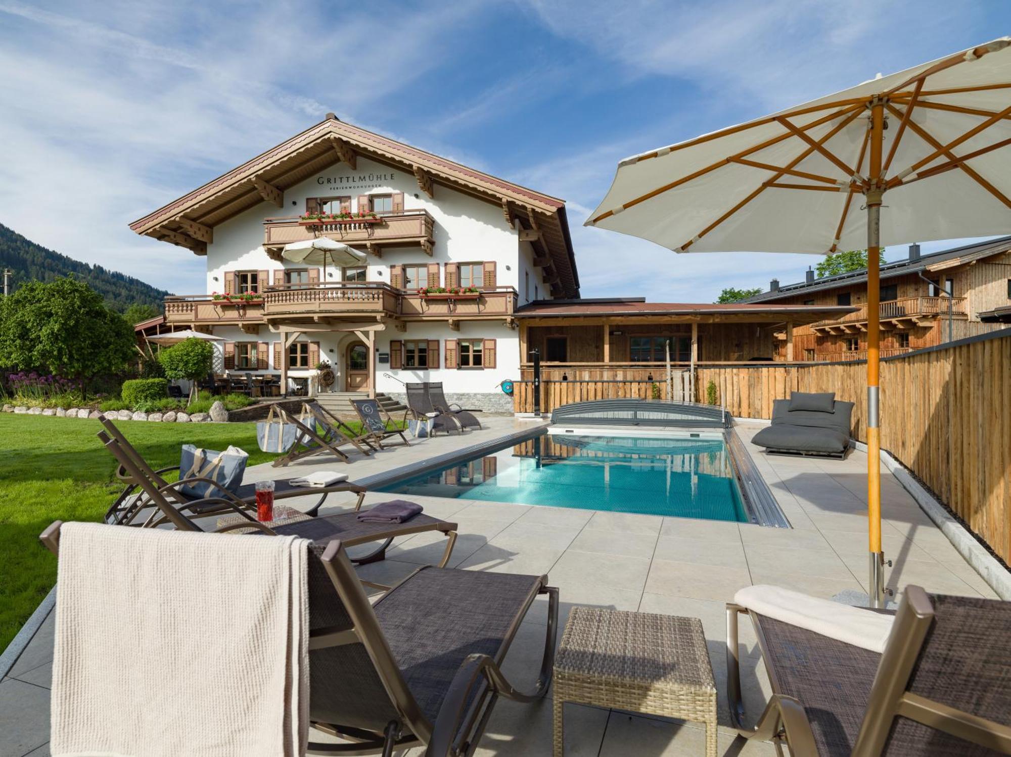 Grittlmuehle Chalet Ferienwohnungen Brixen im Thale Esterno foto